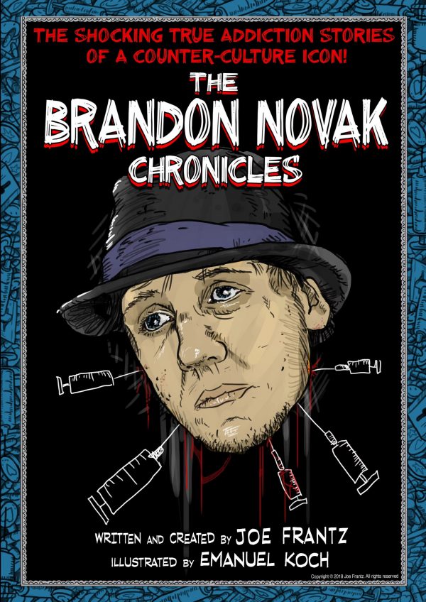 Brandon Novak Chronicles book with drawing on the cover