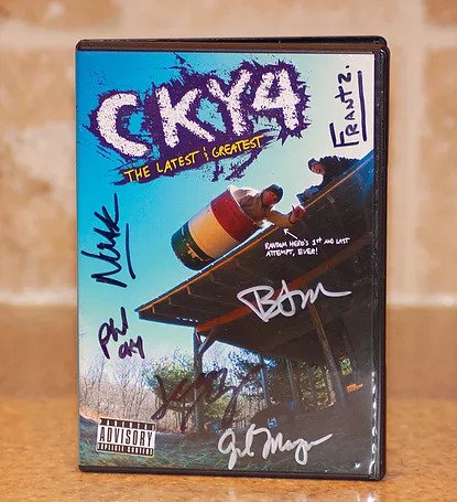 Brandon Novak CKY4 Autographed DVD
