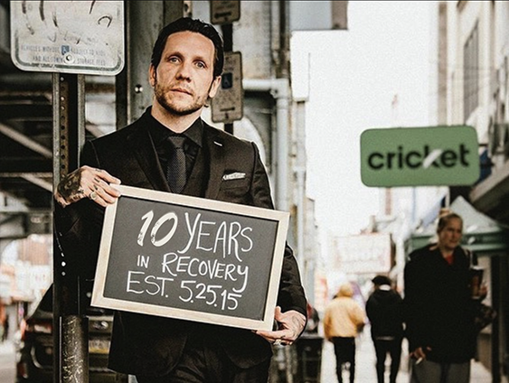 novak 10 years sober